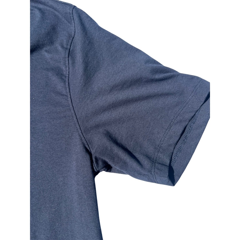 Volcom Mens Navy Blue Short Sleeve Stone Logo Polo Shirt Size Small - Picture 3 of 6